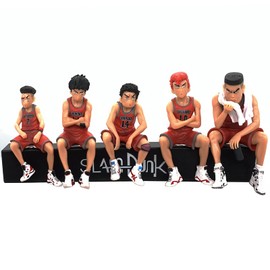 Denyeet Slam Dunk Figure, Sakuragi Hanamichi, Ryota Miyagi, Hisashi Mitsui, Kaede Rukawa, Model Toy, Car Decoration, Anime Figure, Approx. 3.1 inches (8 cm), Total of 5 Types