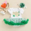 Newborn Baby Girl My 1st St. Patrick's Day Outfit Short