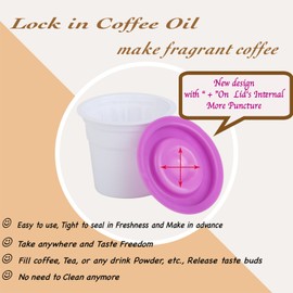 GFABUT 70Pods K Cup Reusable Coffee Filter Compatible with Keurig 1.0& 2. 0 machine Refillable Save Pod For Ground Tea Drinks washable Eco Saver