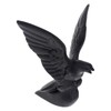 United Pacific 72007 Matte Black American Eagle Hood Ornament, Metal