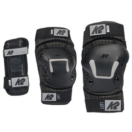K2 MACH PAD Skate Pads Set Unisex - Adult Pads — Black — 30K1100