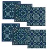 Images d´Orient 6 Glass Coasters PVC Heat Resistant Washable Oriental