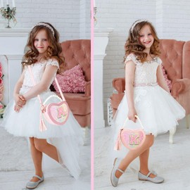 Heart Purse for Little Girls - Toddler Crossbody Bag for Girls, Age 3-12