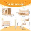 NOVGOBHOT Cat Wall Shelves for Large Cats – 9-Piece Wooden