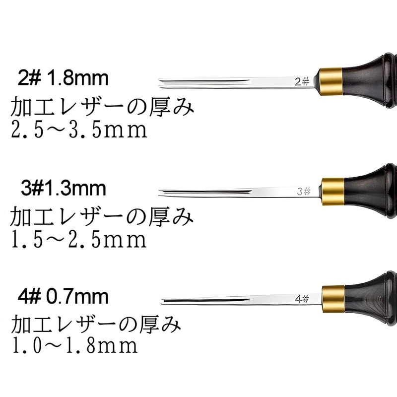 Active Island a078 Leather Craft Leather Tool Edger, Stainless Steel,