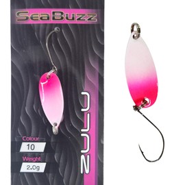 SEABUZZ Mini Bass & Trout Spoon Zulu 2g - Trout Bait & Bass Bait with Fishing Hook - Blinker Trout & Predator Fishing Lure - Sports Fishing Lure - Artificial Bait - Wobbler - Fishing Accessories (#10)