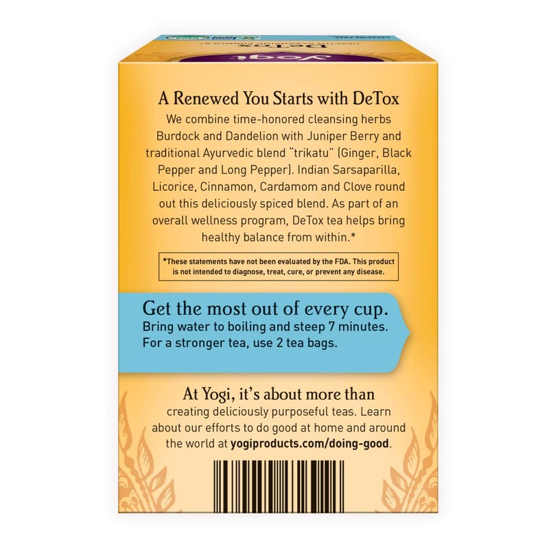 Yogi Tea, DeTox, 16 Count