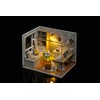 CUTEROOM DIY Miniature Dollhouse Kits Craft Wooden Dollhouse Model Kits