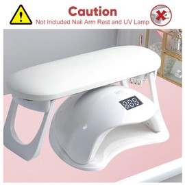 Subay Nail Art Table Mat, (MAT ONLY) Soft Microfiber PU Leather Nail Hand Rest for Nail Arm Rest Cushion, Foldable Nail Art Rest Pillow Manicure Pad Desk Mat - Pink