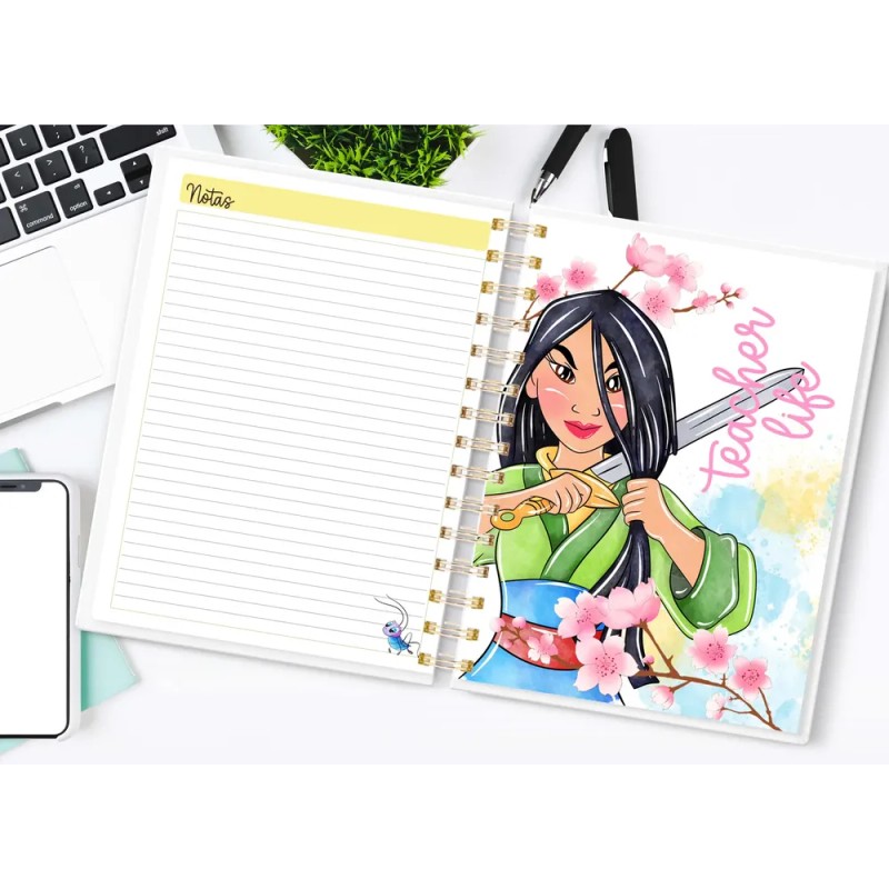 Agenda Escolar Para Maestra / Docente Mulan