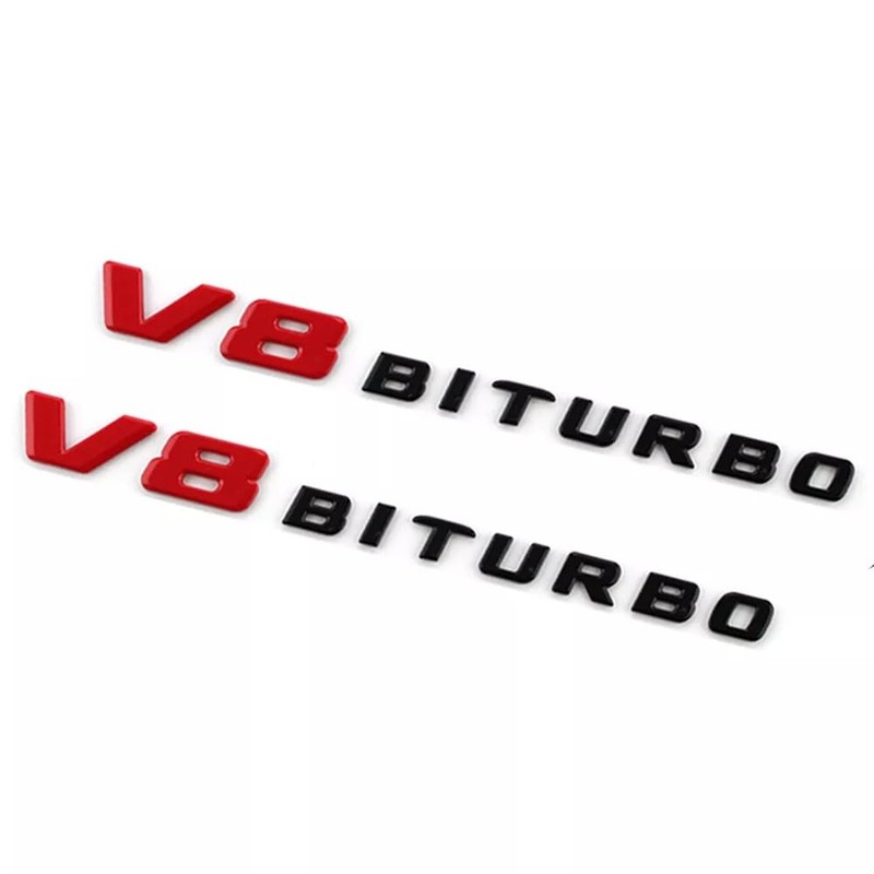 2PCS 2017+ V8 Biturbo Left & Right Side Decal Badge