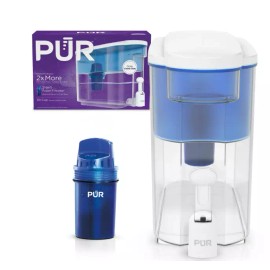 PUR 30 Cup Water Dispenser Filtration System Blue/White DS1800Z NEW in Box