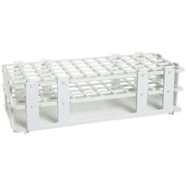 SP Bel-Art No-Wire Test Tube Rack; For 13-16mm Tubes, 60 Places, White (F18745-0001)