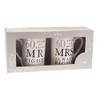 Widdle Gifts Ltd 60th Anniversary Set of 2 China Mugs