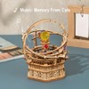 3D Wooden Puzzle DIY Assemble Wooden Model Mechanical Music Box