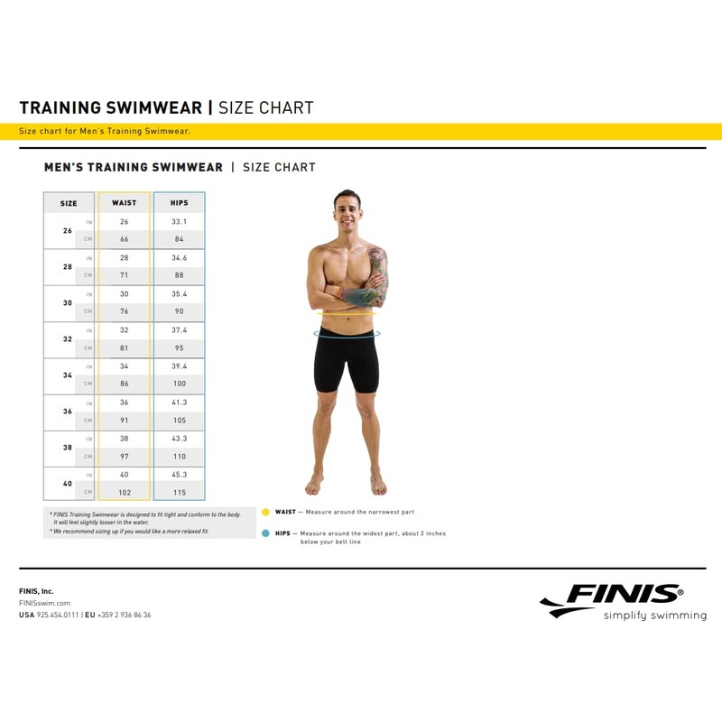 FINIS Men's Aqua Short Solid Blueberry 30 Swim Briefs