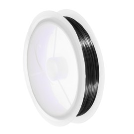 MECCANIXITY 24 Gauge Copper Wire for Jewelry Making Tarnish Resistant Beading Wire for Jewelry Making Crafts Supplies, Black, 59FT