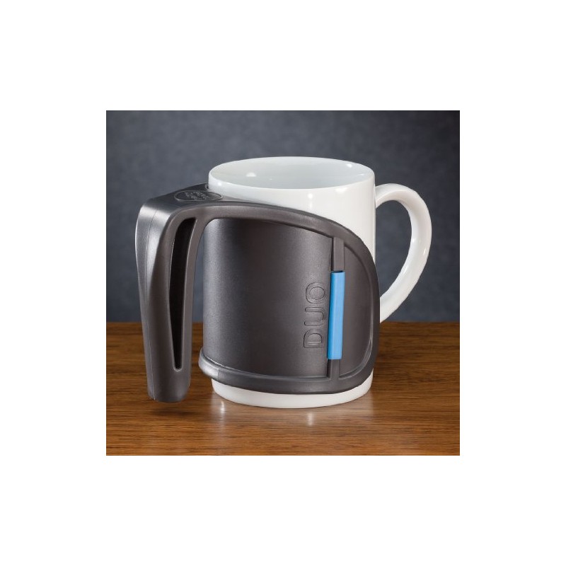 HealthSmart DUO Beverage Grip Handle for Mugs, Glasses and Bottles,