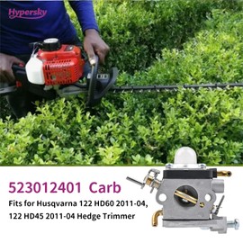 Hypersky 523012401 Carburetor for Husqvarna 122HD45 122HD60 Redmax 596658301 CHT220 CHT220L Jonsered HT2223 HT2218 Hedge Trimmer McCulloch SuperLite 4528 9666933-01