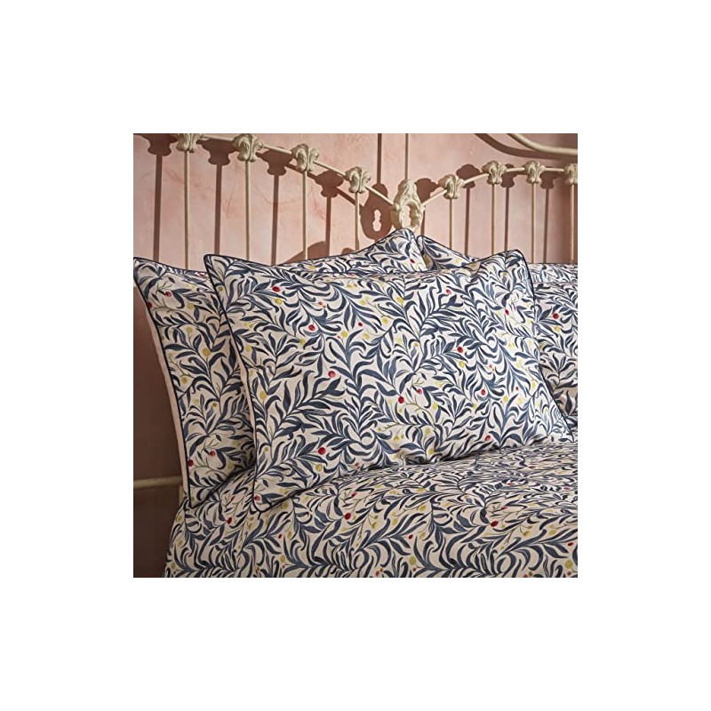 EW by Edinburgh Weavers Malory Pillowcase Pair, Navy, 50 x