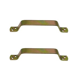 HEGAPRO Sliding Door Handle Metal Handle Pull Handle Robust 165 x 20 x 4.0 mm Yellow Galvanised Universal Use Pack of 2