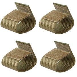 TACNEX Tactical Backpack Straps Keepers w/Hook and Loop Closure for 1" Wide Strap/Belt Accessories Nylon Loops Bands for Police Security Law Enforcement Military CB