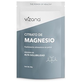 VIZANA NUTRITION | Citrato de Magnesio en Polvo (Trimagnesio Citrato Anhidro) 100g