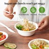 50 Pack Strong Paper Bowls – 340ml Disposable Compostable Bagasse
