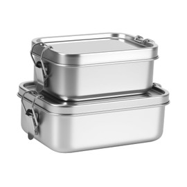 Kinberry Stainless Steel Lunch Box, 2 Pack (850ml + 550ml) Leakproof Food Container, Reusable Metal Lunch Box, Dishwasher Safe, for Adults, Kids, Office, School