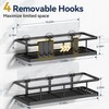 YASONIC Shower Caddy Adhesive, No Drill Bathroom Shower Organizers, with