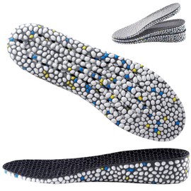 Height Increase Insoles, Orthopedic High Pads, Heel Lift Cushion for Men Women, Height Increasing Shoes Inserts (Black-3.5 cm, Men 9-10.5/Women 10.5-12)