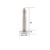 binifiMux 30pcs #8-5/8" Torx Security Sheet Metal Scews Tamper Proof