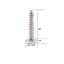 binifiMux 30pcs #8-5/8" Torx Security Sheet Metal Scews Tamper Proof for License Plate