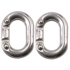 2 Pack Chain Connecting Link 5mm Marine Grade Stainless Steel Split Shackle