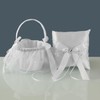 TRUE LOVE GIFT Flower Girl Basket and Ring Bearer Pillow