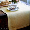 Linen & Cotton Scandi Luxury Hemstitched Table Runner, 100% Linen