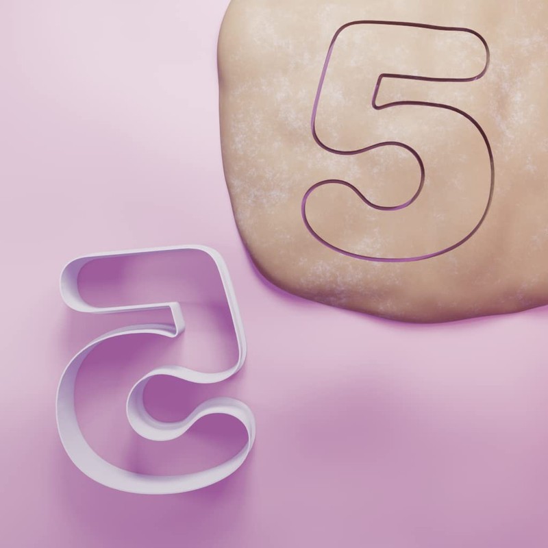 Number 5 Cookie Cutter - 3 Sizes