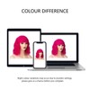 Bob Hot Pink Wig for Women Curly Hair with Bangs