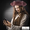 SandT Collection Brown Pirate Hat for Adults Men and Women