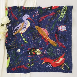 Julunar Silk Like Head Scarf for Women - Satin Large Hair Scarves - 35" Square Silk Hair Wrap for Sleeping with Gift Packed