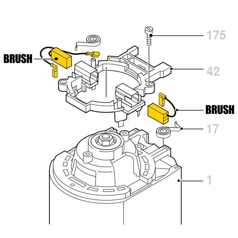 Carbon Brushes 1617014135 for Bosch Hammer GBH 7 DE/GBH 7-45