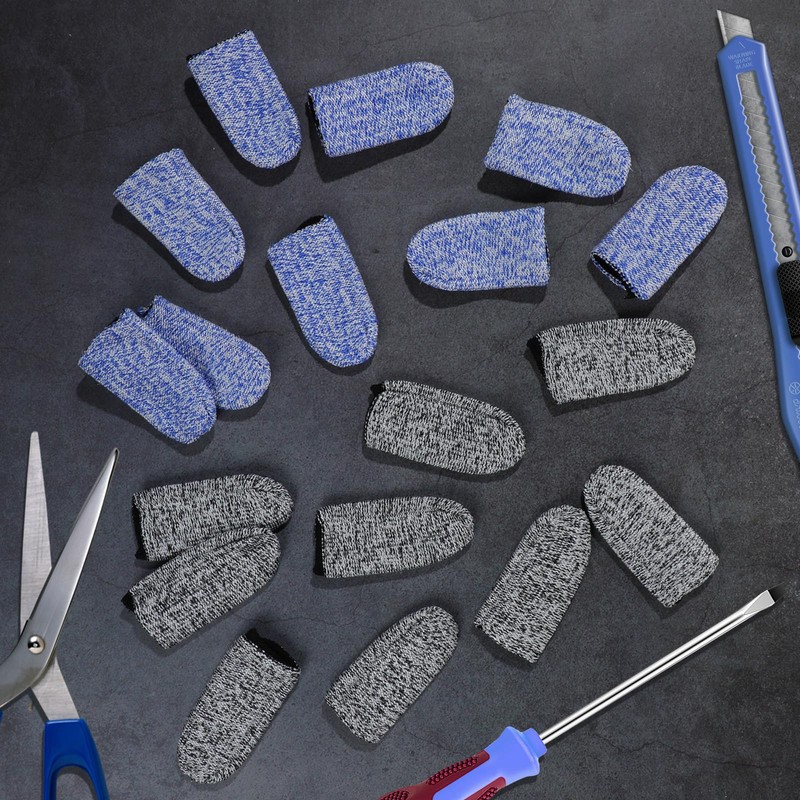 EORTA 40 Pieces Cut Resistant Finger Cots, Reusable Finger Protectors,