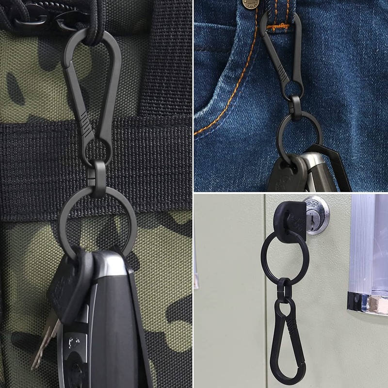 DOKEEP Titanium Alloy Carabiner, Small, Lightweight, Key Chain, Rustproof, Durable,