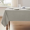 Veblandy Rectangle Tablecloth Weaved Textured Water Resistant Spill Proof Table