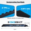 MUOZLOP 10 inch Masonry Reciprocating Saw Blades,2TPI Carbide Blade Strong