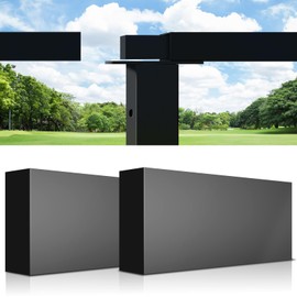 Gyykzz 2 Pack Aluminum Handrail Connector, Black 120mm x 53mm x 23mm Extension Connector, High Strength POM Material Fitting for Top of Aluminum Railing