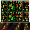 Pack of 182 Glow in the Dark Tattoos, Temporary Waterproof