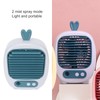 USB Desk Fan 3 Speed Mode Mist Spraying USB Charge