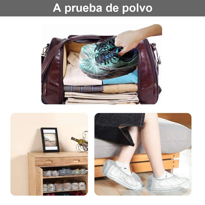 100 Pcs TapóN Gorro De Ducha PláStico Desechable Elastic Thick