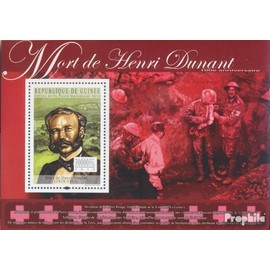Prophila Collection Guinea Block 1849 (Complete Edition) Mint NH ** MNH 2010 Henri Dunant (1828-1910) (Stamps for Collectors) Red Cross